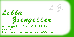 lilla zsengeller business card
